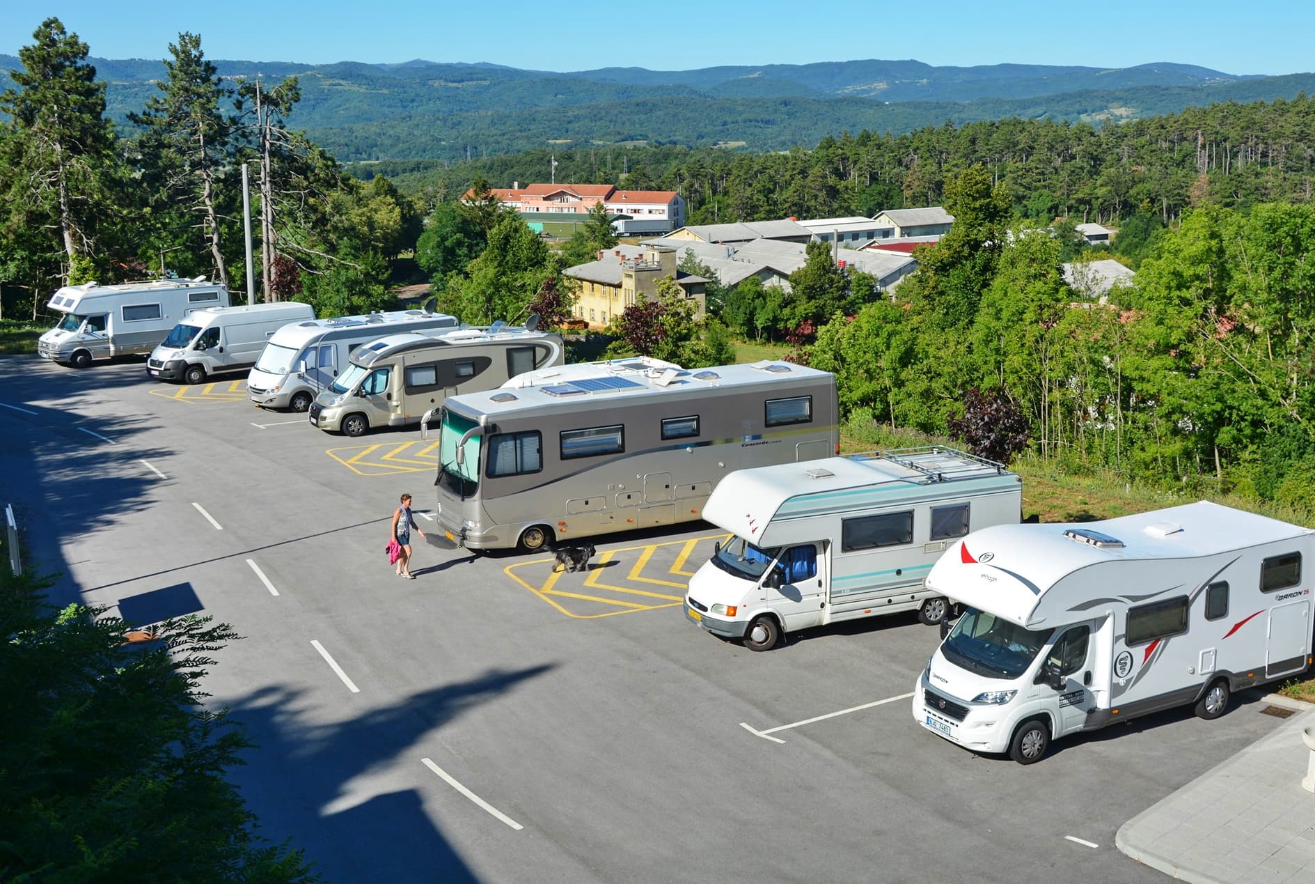Parking za Kamperje